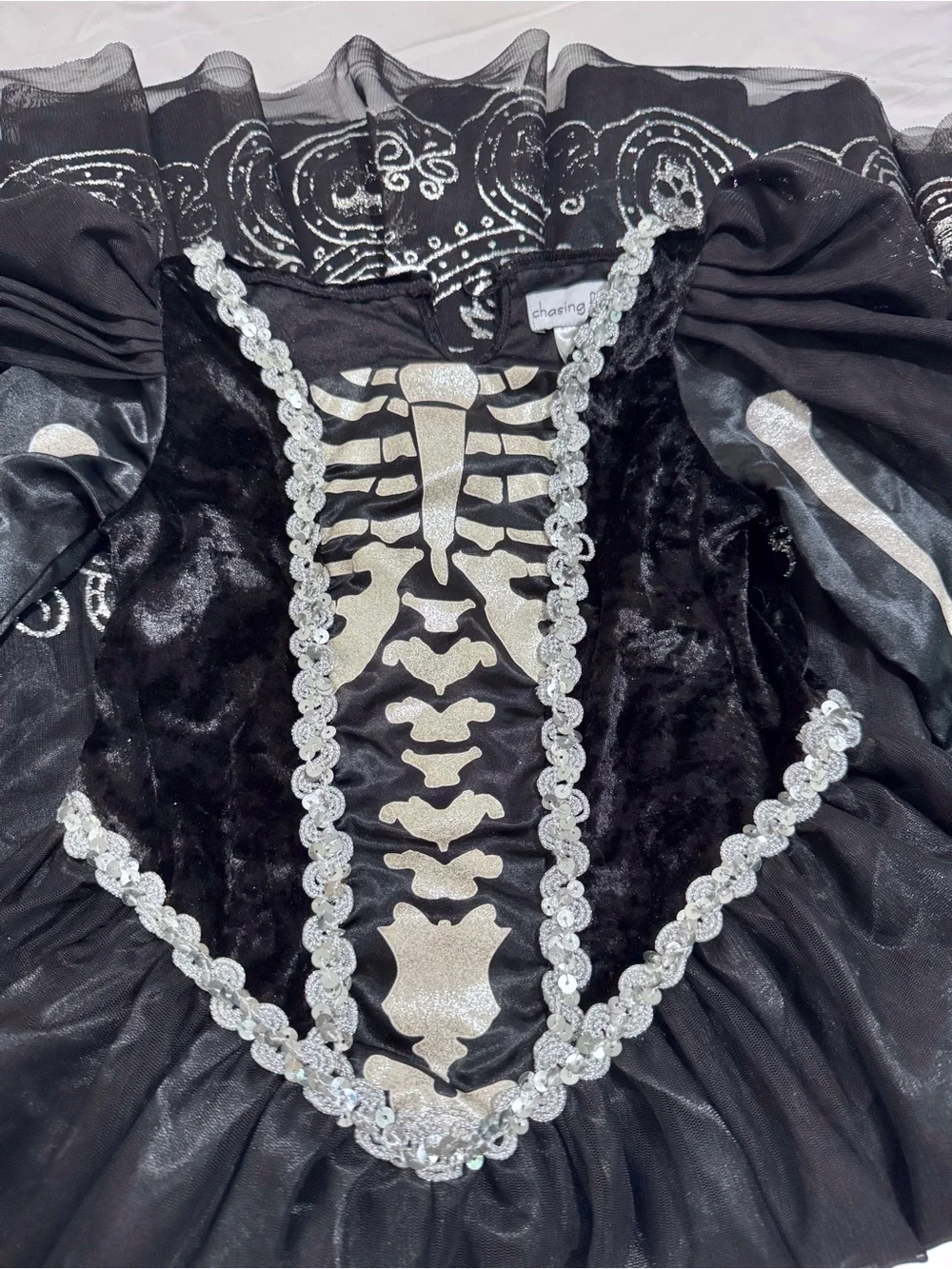 Chasing Fireflies Wishcraft Skeleton Princess Day of the Dead Dress Black 6